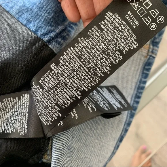 7 FOR ALL MANKIND DENIM JEAN MINI SKIRT